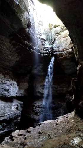 Stephens Gap Cave is a cave waterfall located in Jackson County, near Woodville, Alabama. Stephens Gap Cave is a spectacular 143-foot vertical waterfall that drops into a pit cavern. Stephens Gap Cave is one of the most beautiful waterfalls in Alabama.