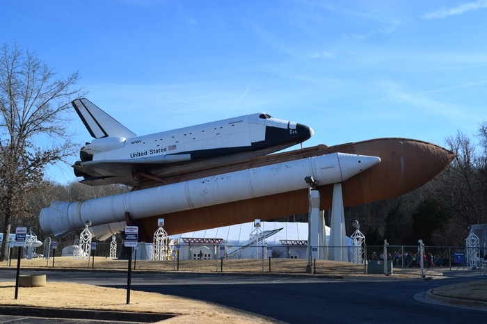 Pathfinder Shuttle-Stack and External Rockets-Tank-NASA- US-Space and Rocket Center-Huntsville,Alabama