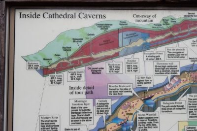 Cathedral Caverns Alabama State Park Woodville Marshall County Alabama map