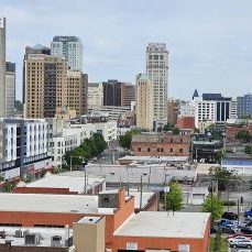 View of Downtown Birmingham Alabama Spring 2023 from UAB